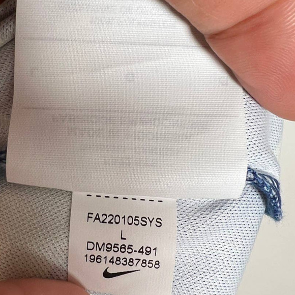 Nike Women's Brazil Dri-FIT Pre-Match Soccer Top L Green Blue Short Sleeve EUC! - Picture 8 of 9